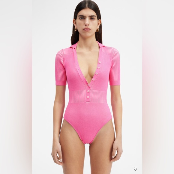 Jacquemus Yauco Bodysuit in Pink